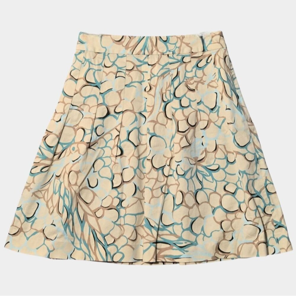 VTG Lilly Pulitzer A-line pleated skirt Multicolor 8 Coastal Resort Preppy